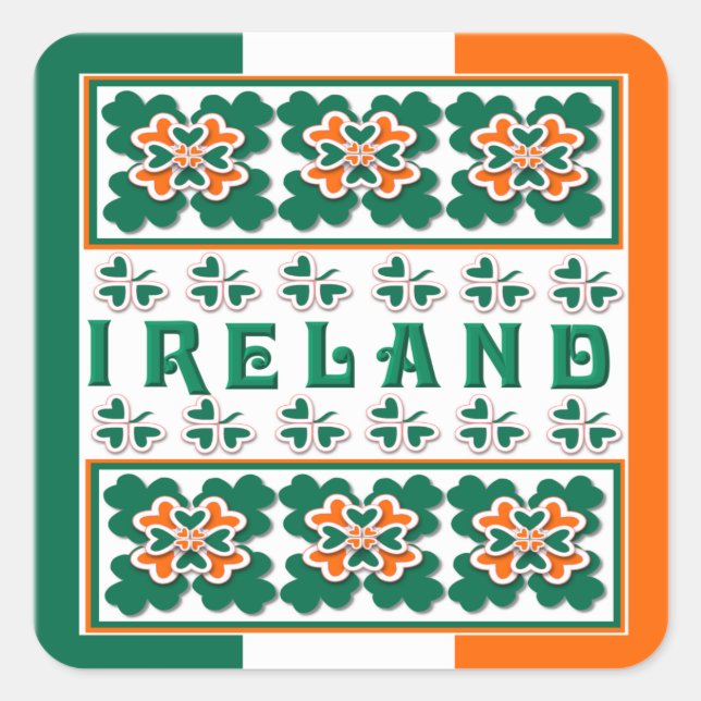 Shamrock Circle ~ pegatina (Anverso)