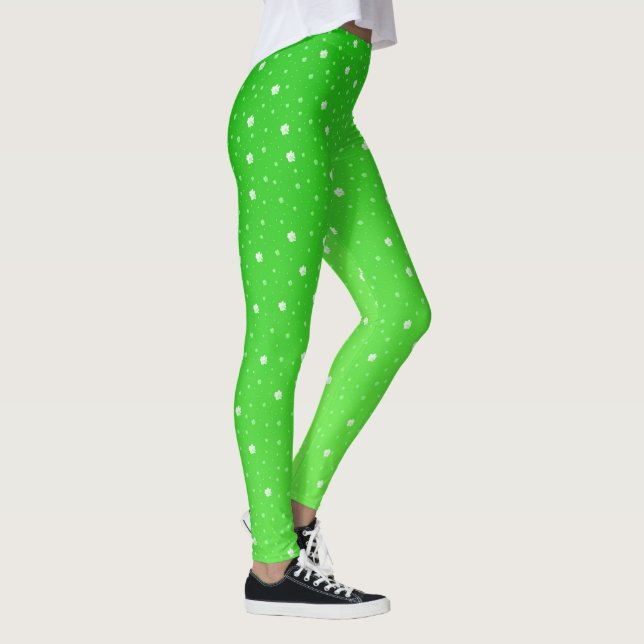 shamrock elegante leggings colorido festividad mod (Derecha)