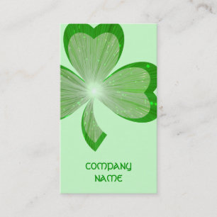 Shamrock Green tarjeta de visita grande