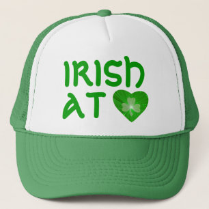Shamrock Heart "Irlandés at Heart" sombrero de cam