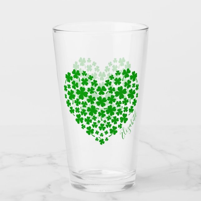 Shamrock Leaf Clover Green Heart St Patrick's Day (Anverso)