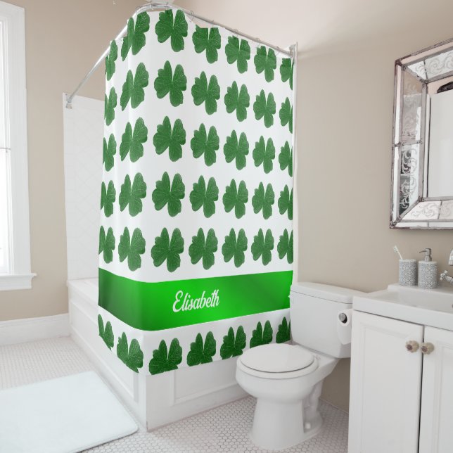 shamrock, mala decoración Cortina de ducha (In situ)
