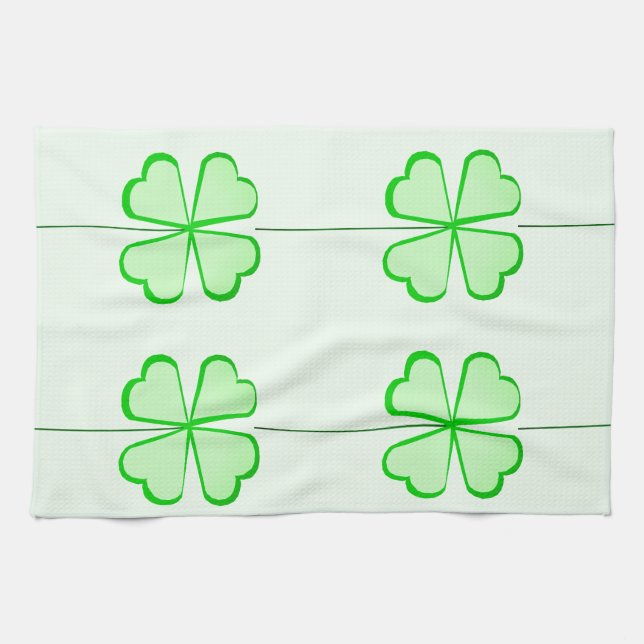 Shamrock 🍀 toallas de cocina (Horizontal)