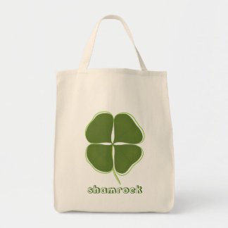 Shamrock verde oscuro, cuatro bolsas de lona de tr