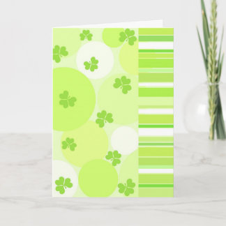 Shamrock verde - Tarjeta