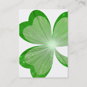 Shamrock White Chubing tarjeta de visita grande