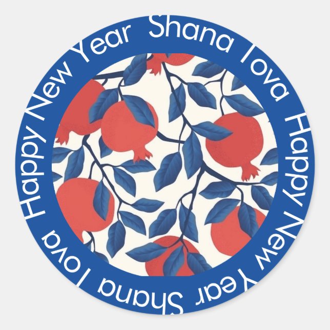 Shana Tova Pegatina (Anverso)