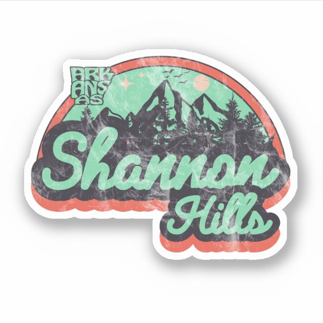 Shannon Hills, Arkansas  Pegatina (Anverso)