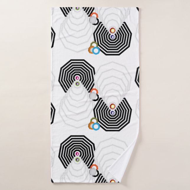 Shapes and Colors Bath Towel Set (Toalla de baño)