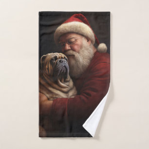 Shar Pei Con Navidades festivos de Santa Claus
