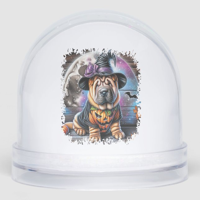 Shar Pei Dog Halloween Square (Anverso)