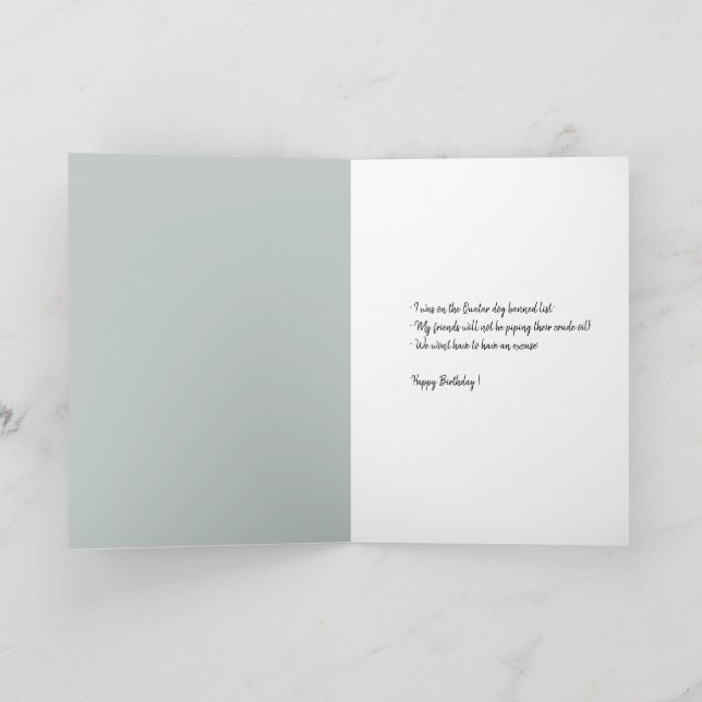 ¡Shar Pei Feliz Cumpleaños! Tarjeta (Interior)