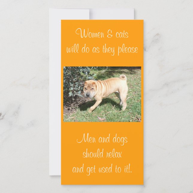 Shar Pei Rescue Blank CArd (Anverso)