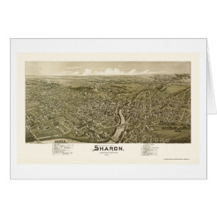 Sharon, mapa panorámico del PA - 1901