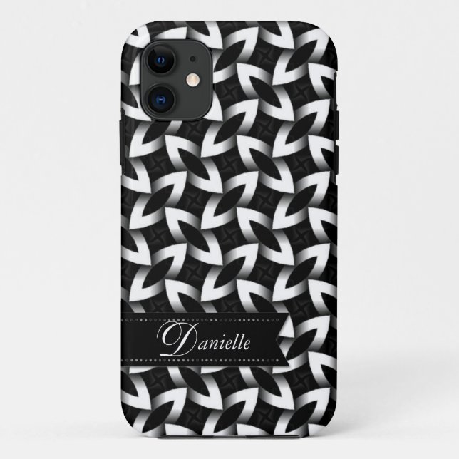 Sharpi : Funda de iPhone 5 de patrón blanco negro (Reverso)