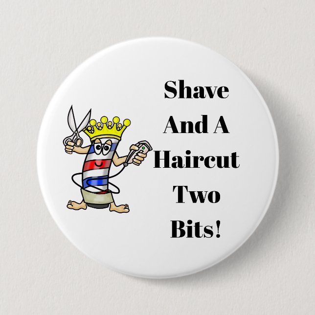 Shave and A Haircut Botón Dos Bits (Anverso)