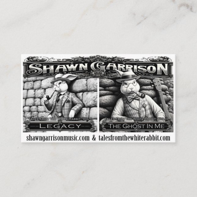 Shawn Garrison Music - Tarjetas de visita (Anverso)