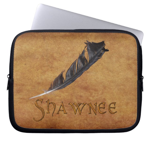 SHAWNEE Funda para portátil Feather de los nativos (Frente)