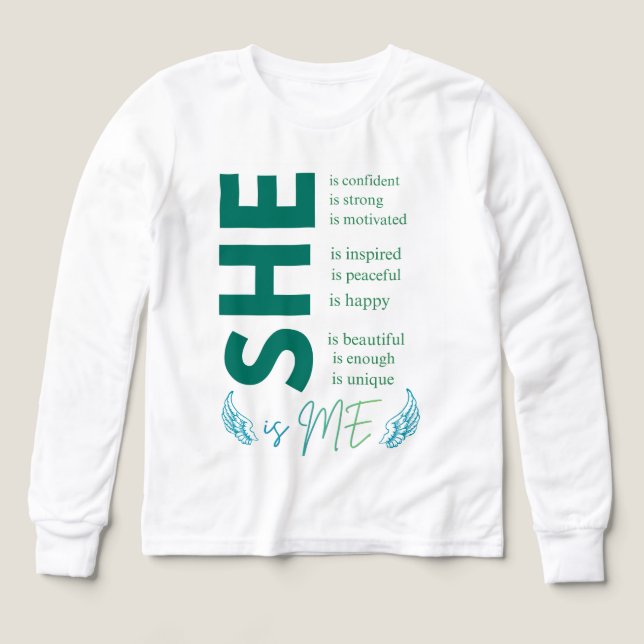 SHE Es Mi Mujer Empoderamiento Inspirador Sudadera (Diseño frontal)