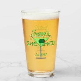 Shed Pub Pint Beer Glasses Drinkware
