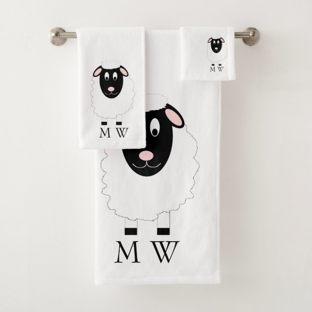 Sheep Design Monogrammed (In situ)