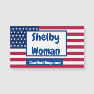 Shelby Mujer tarjeta magnética patriótica