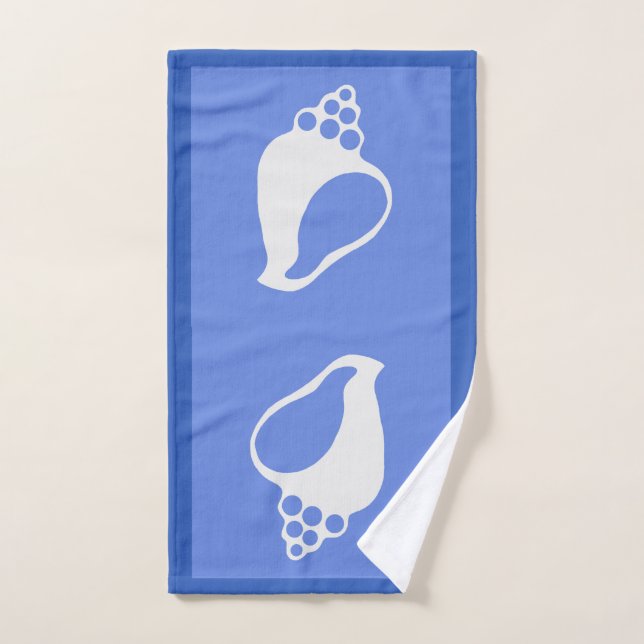 Shell azul (Toalla de mano)
