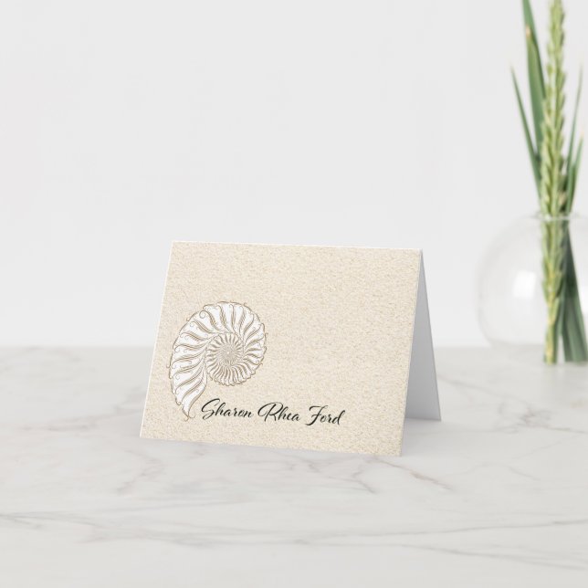 Shell Beach Notecard (Anverso)