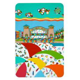 Shell de banda de la ciudad de Sea Isle 4 x 6 imán