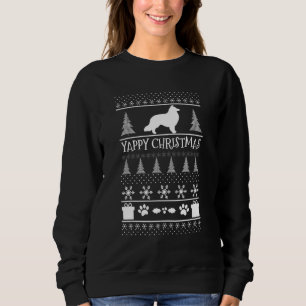 Sheltie Navidades feos suéter Navidades Yappy Ella