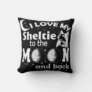 Sheltie Perro cachorro Cojín decorativo de decorac