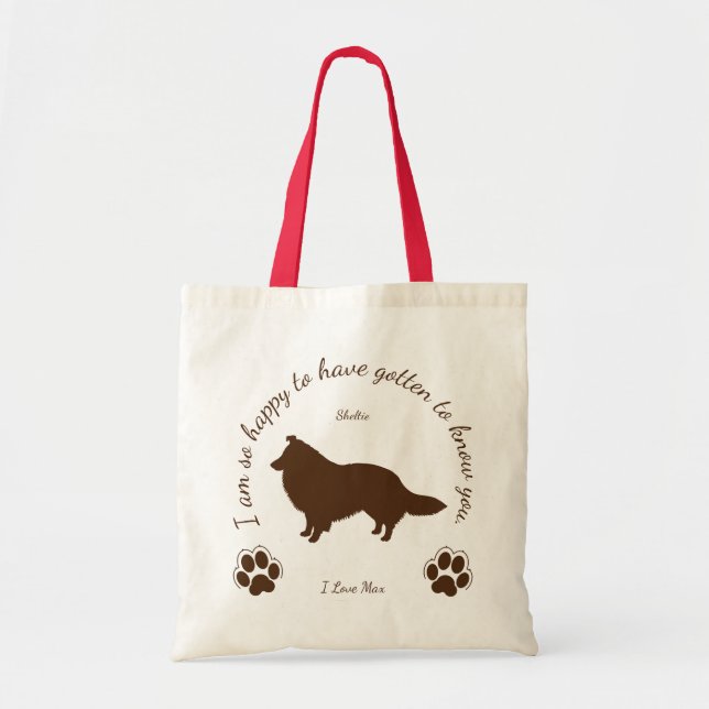 Sheltie Sheltie bolsa para usted y su perro・bolsa  (Frente)
