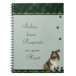 Shelties Pawrints en su cuaderno del corazón