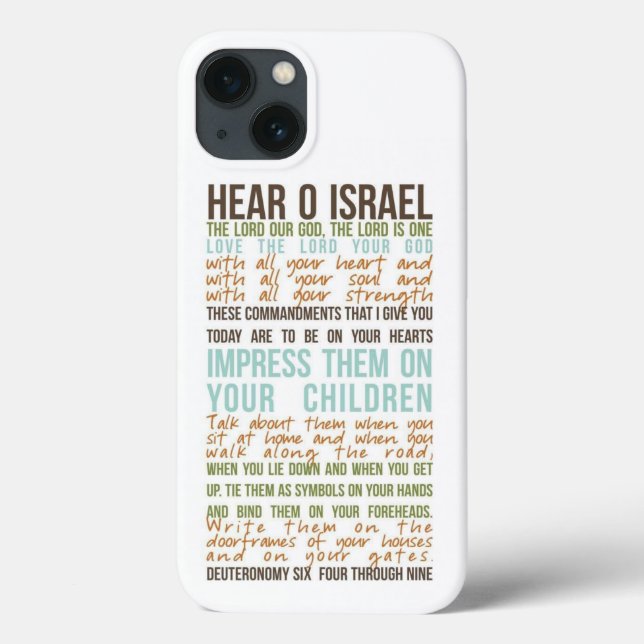 Shema prayer iPhone 13 funda (Reverso)