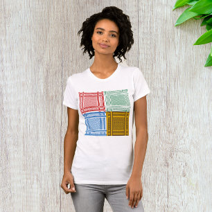 Shemagh árabe escarba camiseta de mujeres