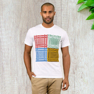 Shemagh árabe escarva camiseta de hombres