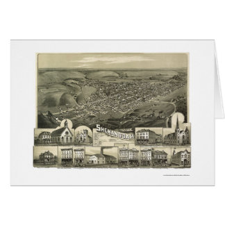 Shenandoah, mapa panorámico del PA - 1889