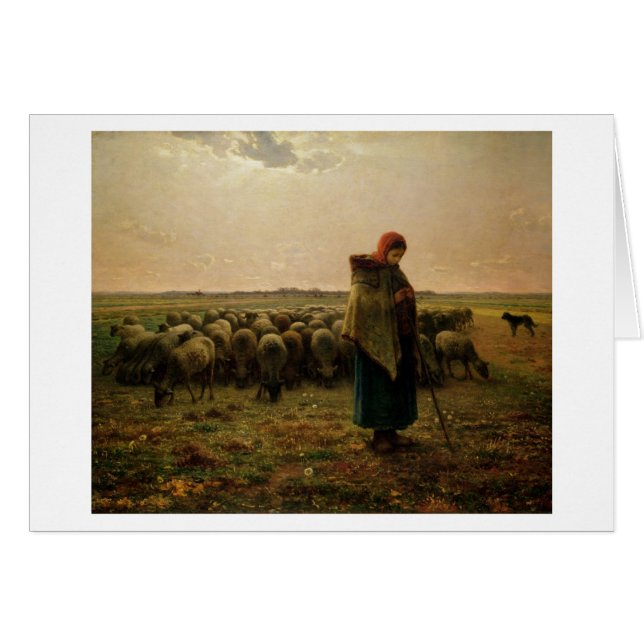 Shepherdess con su multitud, 1863 (Anverso (Horizontal))