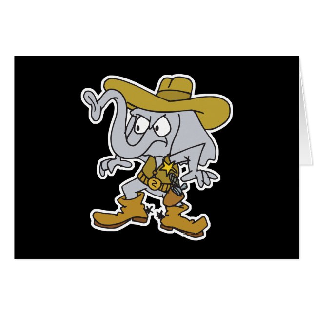 sheriff cowboy elephant (Anverso (Horizontal))