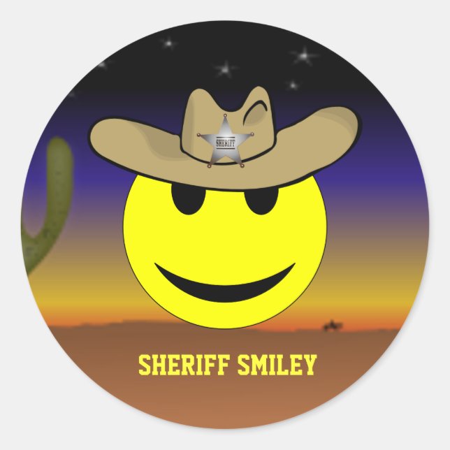 Sheriff pegatina (Anverso)