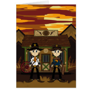 Sheriffs del vaquero en la cárcel occidental