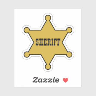 SHERIFF'S SHOWDOWN - SHERIFF BADGE PEGATINA