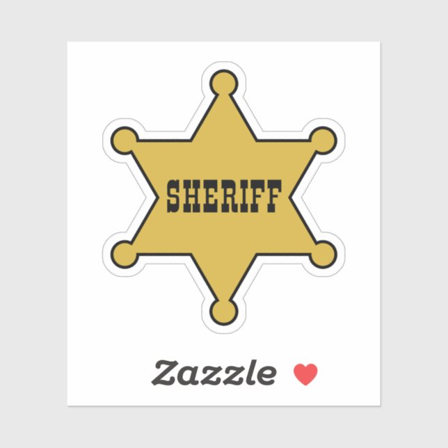 SHERIFF'S SHOWDOWN - SHERIFF BADGE PEGATINA (Hoja)