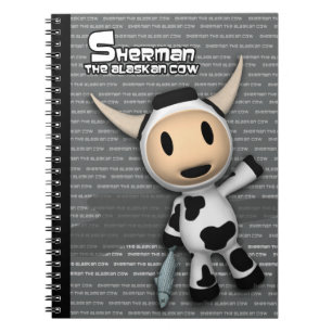 Sherman el cuaderno de Alaska del gris de la vaca