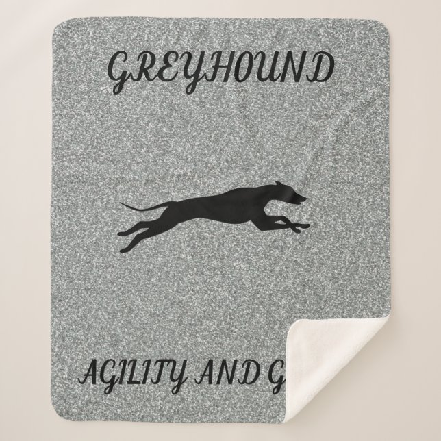 Sherpa "Agilidad y gracia" GREYHOUND manta sherpa. (Anverso)