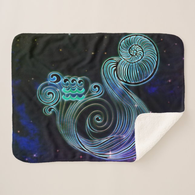 Sherpa aquarius la manta de zodiac (Anverso (horizontal))