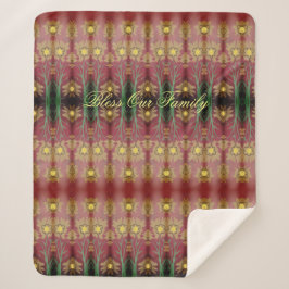 Sherpa Bendiciones a la manta florida de nuestra familia