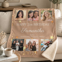 Colaje de fotos de cumpleaños mejores amigas Manta