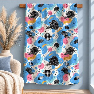 Sherpa Diseño de manta acogedora con formas abstractas de