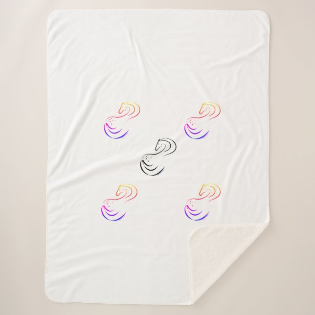 Sherpa Gran manta de grano de lana (Anverso)